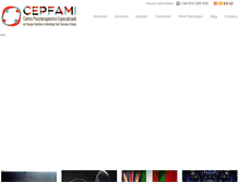Tablet Screenshot of cepfami.com